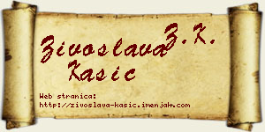 Živoslava Kašić vizit kartica